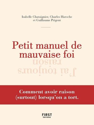 cover image of Petit manuel de mauvaise foi